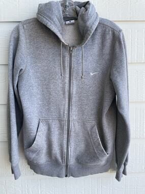 2010 gray Nike Zip hoodie SM Y2K